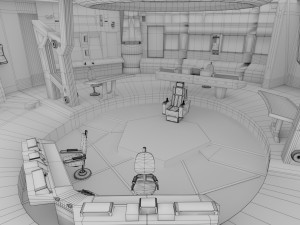 starship - startrek bridge 3D Model