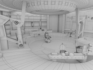 starship - startrek bridge 3D Model