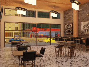 cafe interior 3D Model