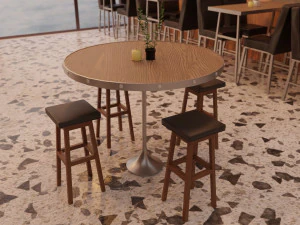 cafe interior 3D Model