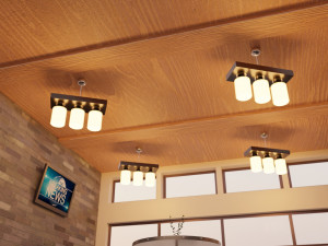 cafe interior Modelo 3D