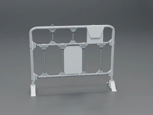 road barriers - 6 barrier 3D Model