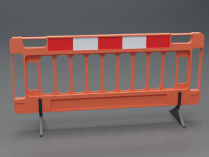 road barriers - 6 barrier 3D Model