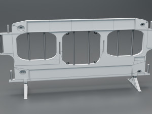 road barriers - 6 barrier 3Dモデル