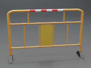 road barriers - 6 barrier 3D Model