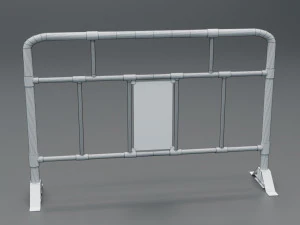 road barriers - 6 barrier 3D Model