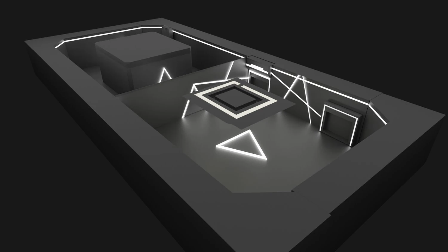 інтер'єр магазинної зони 3D Модель .c4d .max .obj .3ds .fbx .stl .blend 