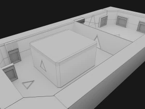 інтер'єр магазинної зони 3D Модель