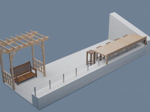 terrace - roof 3D Модель