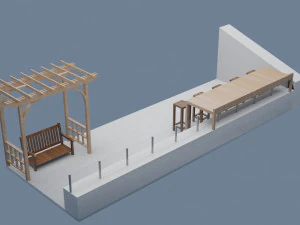 terrazzo - tetto Modello 3D