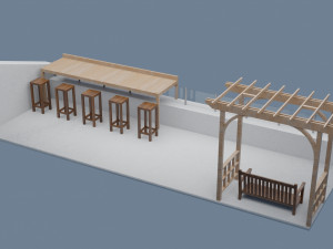 terrace - roof Model 3D