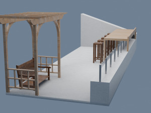 terrace - roof Model 3D