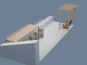 terrace - roof Model 3D