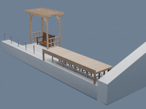terrace - roof Model 3D