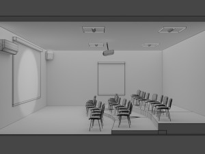 presentation room interior 3D Модель