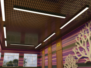 School Hallway - Corridor Scene 3D-Modell