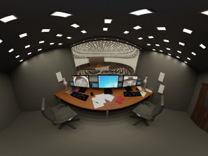 VR Conference Hall - Council - Parliament - Control Room Model 3D