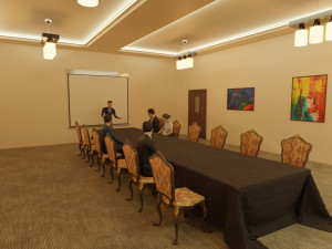 VR Conference Meeting Room 3D Модель