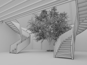 Art Gallery Interior VR 3D 모델
