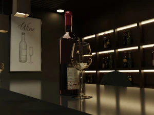 Bar Stand 3D Model