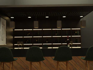 Bar Stand 3D Model
