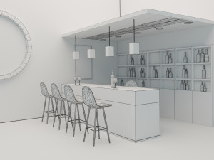Bar Stand Model 3D