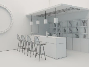 Bar Stand 3D Model