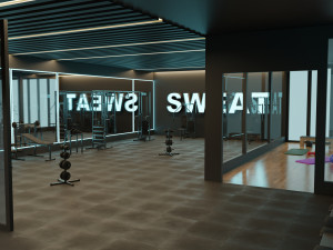 GYM Interior 3D Модель