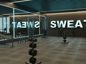 GYM Interior 3D Model