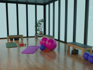 GYM Interior 3D Model