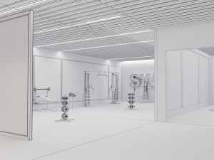 GYM Interior 3D 模型