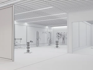 GYM Interior 3D Model