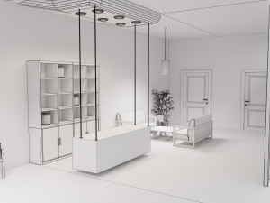GYM Interior 3D 模型