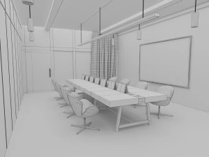 Meeting Room VR 3D Model