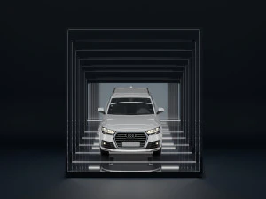Car Exposition - Showroom Render Scene 3D Model