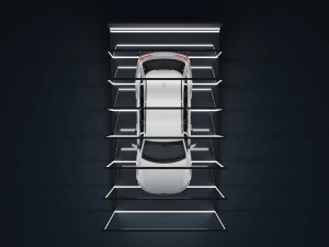 Car Exposition - Showroom Render Scene 3D Model