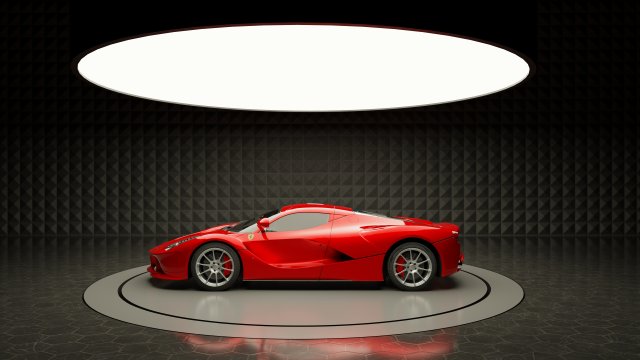 Car Exposition - Showroom Render Scene Modelo 3D .c4d .max .obj .3ds .fbx .stl .blend 