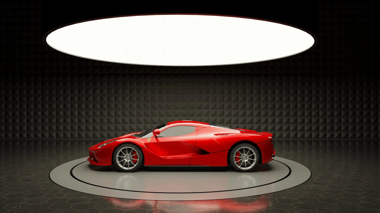 Car Exposition - Showroom Render Scene 3D Model .c4d .max .obj .3ds .fbx .stl .blend 