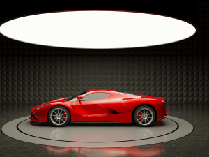 Car Exposition - Showroom Render Scene 3D Model