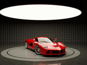 Car Exposition - Showroom Render Scene Modelo 3D