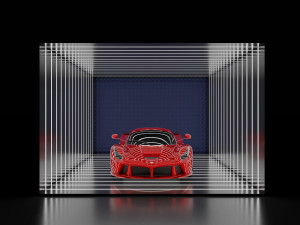 Car Exposition - Showroom Render Scene 3D Model
