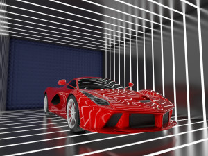 Car Exposition - Showroom Render Scene Modello 3D