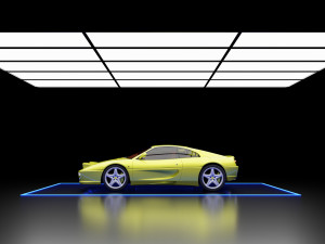 Car Exposition - Showroom Render Scene 3D Model