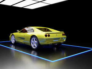 Car Exposition - Showroom Render Scene Model 3D