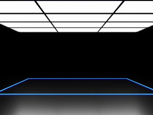 Exposi&ccedil;&atilde;o de carros - Cena de renderiza&ccedil;&atilde;o do showroom Modelo 3D