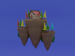 Island House 3D Model