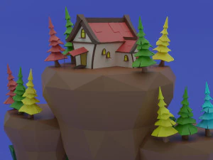 Island House 3D Model