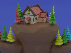 Island House 3D Model