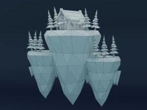 Island House 3D Model