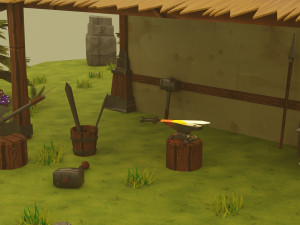 Medieval Blacksmith 3D Model